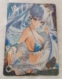 Kamisato Ayaka Genshin Impact Maiden Party UR Goddess ACG Waifu Anime Card - Image 1