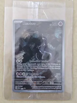 Pokemon 151 Mewtwo 052 Scarlet & Violet UPC Black Star Promo Card Holo Sealed - Image 1
