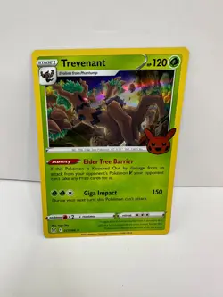 Trevenant 017/196 Trick or Trade Pokemon Card 2022 Holo Rare Pikachu Stamp - Image 1