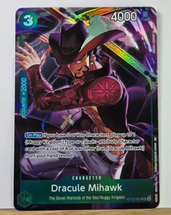 Dracule Mihawk ST12-003 - Illustration Box Vol.4 - One Piece Promo Foil Card - Image 1