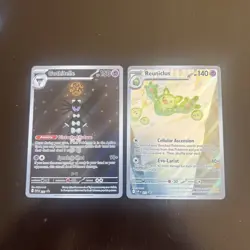 Pokemon Black Bolt And White Flare Promo Card Gothitelle 211 and Reuniclus 212 - Image 1