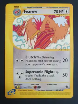Fearow 45/165 - Expedition Base Set - Pokemon Card - Excellent Condition - Image 1