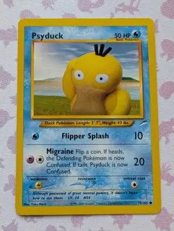 Psyduck 79/105 Neo Destiny Rare Vintage Pokemon Card - Image 1