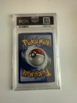 Pokemon TCG Alakazam Base Set Holo Card 1/102 Unlimited Rare PSA 8 - Image 2