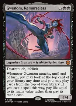 Gwenom, Remorseless - Foil Bundle Promo SPM NM MTG - Image 1