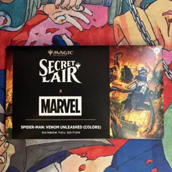 MTG Rainbow Foil Secret Lair Marvel's Spider-Man: Venom Unleashed Colors - Image 1