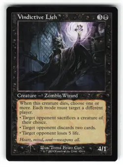Vindictive Lich (Retro Frame) #856 (Foil) (NM) Secret Lair Drop SLD Magic MTG - Image 1