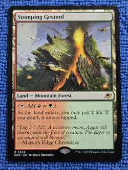 MtG 1x Stomping Ground 258 Edge of Eternities Regular - Image 1