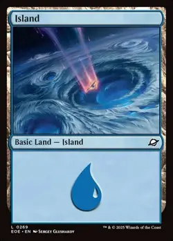 Island (0269) - FOIL - Edge of Eternities #0269 MTG Magic The Gathering - Image 1