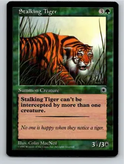 Magic the Gathering Stalking Tiger Portal MTG Free Shipping! - Image 1