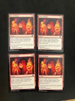 Fists of Flame x4 (123/404) [Modern Horizons] Magic MTG Cards NM - Image 1