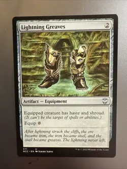 MTG Lightning Greaves Streets of New Capenna Commander - Image 1