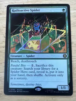Foil Radioactive Spider (Promo) [Marvel's Spider-Man] MTG - Image 1