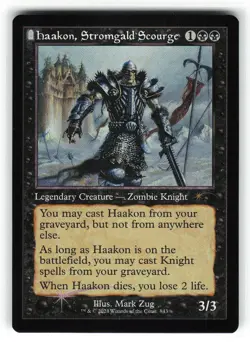 Haakon, Stromgald Scourge (Retro Frame) #843 (Foil) (NM) Secret Lair Drop MTG - Image 1