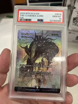 2025 MTG Final Fantasy THE CLOUDSEA DJINN * Through The Ages FOIL #0016 * PSA 10 - Image 1