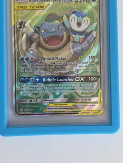 2019 Pokemon Sun And Moon Blastoise & Pilup #215 Cosmic Eclipse Mint PSA 9 - Image 2