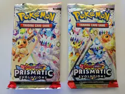 2X Pokemon TCG Prismatic Evolutions Booster Packs - Brand New, Sealed - Image 1