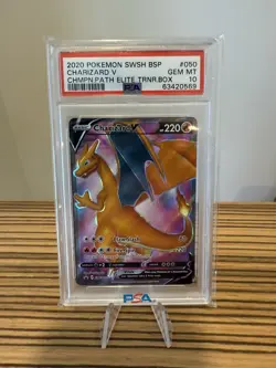 Pokemon Promo Charizard V SWSH050 PSA 10 - Image 1