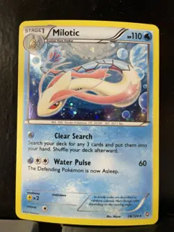 Milotic Cosmos Holo Rare 28/124 Dragons Exalted Blister Promo Pokemon TCG LP - Image 1