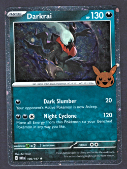 Darkrai 136/197 | Trick or Trade 2024 | Cosmos Holo | Pokemon (NM) - Image 1