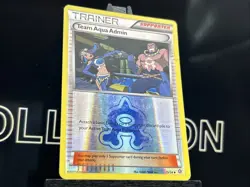 Team Aqua Admin - 25/34 - Uncommon - Reverse Holo Pokemon TCG - MP (BENT) - Image 4