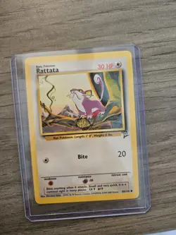 Pokemon Rattata 89/130 Base Set 2 Excellent Condition - Image 1