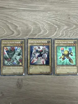 YuGiOh Alpha Beta Gamma Magnet Warrior Set MP Secret DOR-001 DOR-002 DOR-003 - Image 1