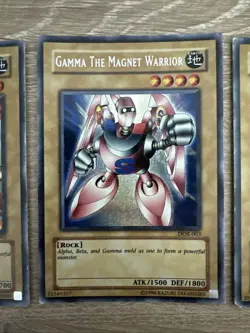 YuGiOh Alpha Beta Gamma Magnet Warrior Set MP Secret DOR-001 DOR-002 DOR-003 - Image 3