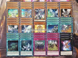 Yugioh Complete Starry Knight Deck 43 Cards Night Dragon Complet **HOT** + Bonus - Image 1