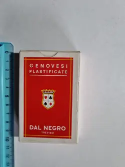 CARTE DA GIOCO GENOVESI DAL NEGRO SCOPA BRISCOLA VINTAGE ORIGINAL PLAYING CARD - Image 1