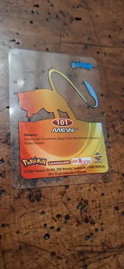 Mew 101 Pokemon Lamincards Edibas - ESP - EXC Rare Card - Image 2