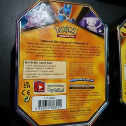 Pokemon V And Pokemon-GX Trading Card Game EMPTY TINS Lot of 2 - Image 2