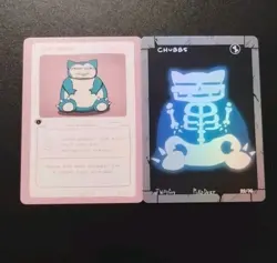 Pokederp Chubbs Snorlax X-ray 22/36 & 14/38 Pokemon Cards - Image 1