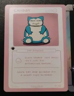 Pokederp Chubbs Snorlax X-ray 22/36 & 14/38 Pokemon Cards - Image 2