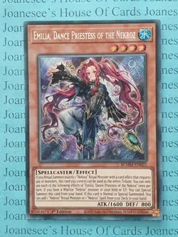 BLMM-EN025 Emilia, Dance Priestess of the Nekroz Secret Yu-Gi-Oh Card 1st New - Image 1