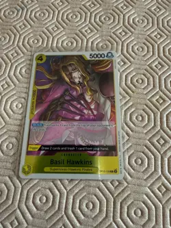 OP10-109 Basil Hawkins : Rare English One Piece TCG Card OP10: Royal Blood MINT - Image 1