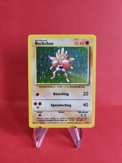 Pokemon Karte/card - Nockchan Hitmonchan 7/102 - Base Set - Holo - Good - Image 1