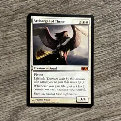 Archangel of Thune Magic The Gathering MTG 2014 M14 Card Good Condition - Image 1