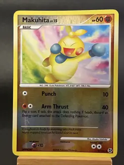 Pokemon Card Makuhita 78/106 Reverse Holo Great Encounters Near Mint - Image 1