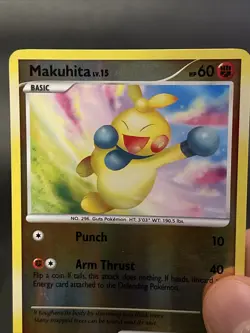 Pokemon Card Makuhita 78/106 Reverse Holo Great Encounters Near Mint - Image 2