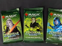 MTG Magic- Zendikar Rising 3x NEW SEALED Draft Card Booster Packs Each Artwork - Image 3