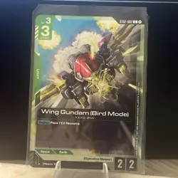 Gundam Card Game - Wing Gundam (Bird Mode) Alternate Art - ST02-002 - NM - Image 1