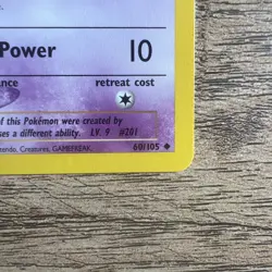 Pokemon TCG Unown [Z] Neo Destiny Card 60/105 Regular, Near Mint Condition - Image 4