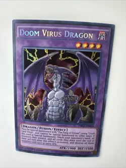 Yu-Gi-Oh! SECRET RARE HOLO CARD DOOM VIRUS DRAGON DRL2-EN003 1ST - Image 5