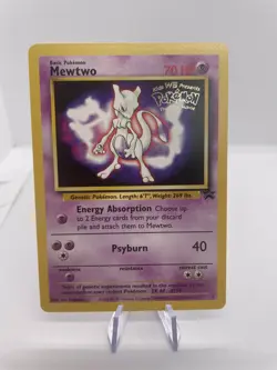 Pokemon TCG Mewtwo 3 Black Star Promo Card First Movie Edition (LP) - Image 1