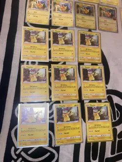 Pikachu Pokemon Tcg Card Lot Vintage Modern V Full Art Rare Holo 71 Cards - Image 3