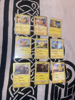 Pikachu Pokemon Tcg Card Lot Vintage Modern V Full Art Rare Holo 71 Cards - Image 4