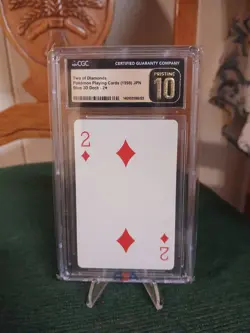 POKEMON PLAYING CARDS 1998 JON BLUE 3D DECK-2 OF DIAMONDS - Image 1