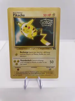 Pikachu Black Star Promo Rare #4 - Pokemon Card WOTC The First Movie (LP) - Image 1