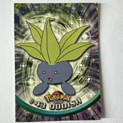 Oddish #43 - Topps Blue Logo - TV Series 1 - Pokemon Card - Image 1